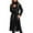 Black, variant on Long Blend Coat With Belt Warm Winter Trench Overcoat For Ladies Fashion Double Lapel Outerwear Jacket winter clothing for women