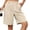 BZ26_Khaki, variant on Shorts for Women Dressy Casual High Waisted Wide Leg Pleated Shorts with Pockets Elastic Waist Knee Length Pants Khaki 2XL