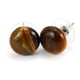 thumbnail image 1 of Nvzi Pendientes de piedra natural personalizados, pendientes de cuentas de pan de piedra de cristal natural Pendientes de cuentas de Mantou de cristal de temperamento simple (marrón), 1 of 5