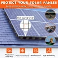 thumbnail image 4 of 6in X 100ft Solar Panel Bird Guard,Solar Panel roof Protection net 1/2inch Mesh,Includes 100 Fastener Clips,100 Cable Ties,Gloves,Pliers & PVC Coated Wire Mesh for Bird,Critters Control, 4 of 7