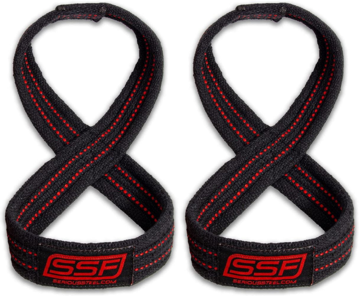 BalyFovin Figure 8 Straps Deadlift Straps Lifting Straps (80 Centimeters)
