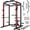 Basic Red Power Cage, variant on 2000LBS Power Cage Squat Rack with LAT Pulldown System, Multi-Function Weight Cage Strength Training Machine, Home Gym Workout Cage with Multiple Attachments for Garage & Home Fitness