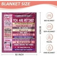 thumbnail image 2 of DAJU Retirement Blanket Retirement Gift for Women Happy Retirement Soft Throw Blanket Coworker Leaving Gifts for Women Best Retirement Gifts Retired Gifts Enjoy Retired Life(60*80inch), 2 of 4