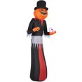 thumbnail image 6 of Haunted Hill Farm 12-Ft. Tall Pre-lit Inflatable Jack-O-Lantern Man with Top Hat and Skull, HIJOL121-L, 6 of 10
