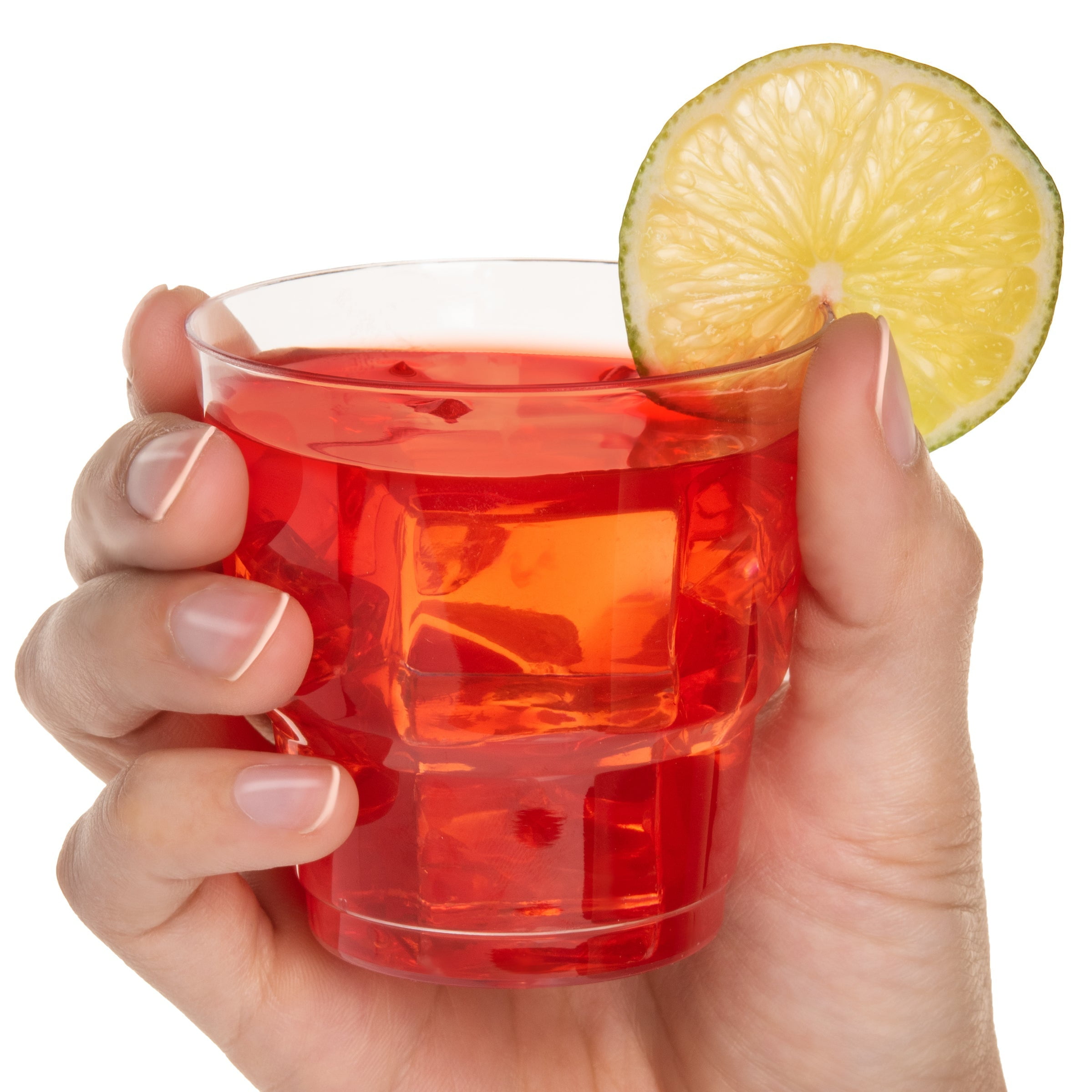 LORESO 5 oz. Hard Plastic Disposable Cups, 96 Count, Clear, Heavy Duty