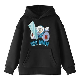 Bioworld Looney Tunes Daffy Duck Youth Hoodie, Black, Medium, Cozy