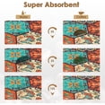 thumbnail image 5 of Boho Coffee Mat for Countertops, Colorful Talavera Modern Dish Drying Mat 2 Pcs for Kitchen Coffee Bar Accessories Fit Under Coffee Maker Espresso Machine Dish Rack Hide Stain Rubber, 5 of 6