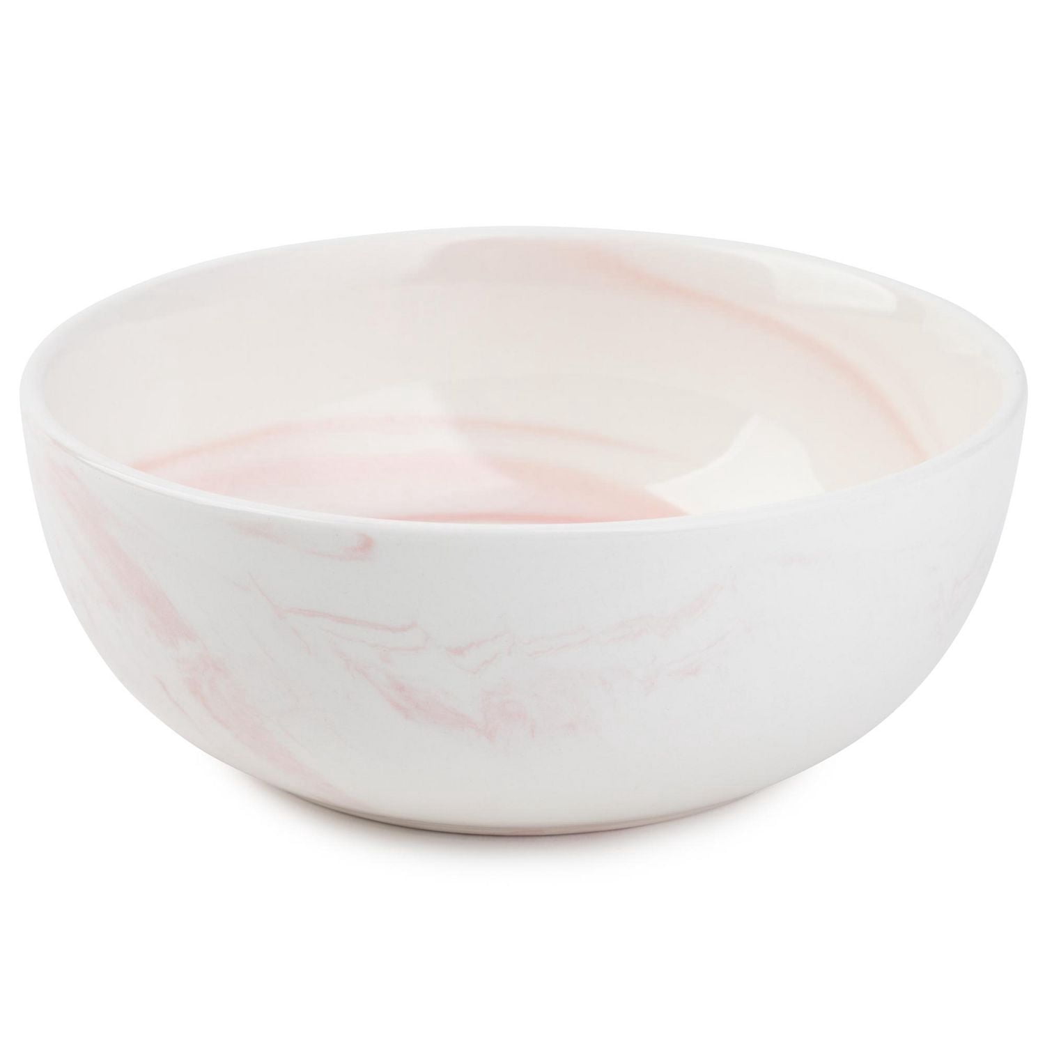 Thyme & Table Dinnerware Pink Marble Stoneware, 12 Piece Set