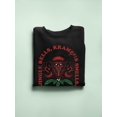 thumbnail image 3 of Jingle Bells, Krampus Smells Dark Holiday Humor Men's Sweatshirt, 3 of 4