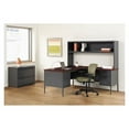 thumbnail image 4 of HON HP3266L.MOCH.P 66 in. x 30 in. x 29.5 in. Metro Classic Series Left Pedestal "L" Workstation Desk - Mocha/Black, 4 of 4