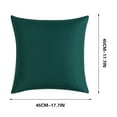 thumbnail image 3 of Moocorvic Outdoor Waterproof Pillow Covers 18x18''，Decorative & Throw Pillow Covers for Living Room Sofa Patio Funiture Garden,16 Colors(Green), 3 of 6