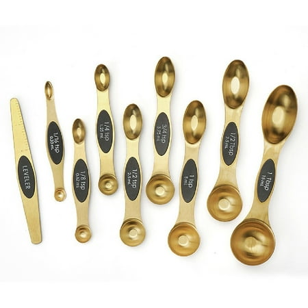 

8Pcs Stainless Steel Magnet Measuring Spoons Dual Sided Measuring Spoons