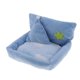 thumbnail image 2 of Cama de para mascotas Cama cómoda para animales , hámsters, conejillos de , ratones, y chinchillas Azul Salvador Cama pequeña para dormir para mascotas, 2 of 9