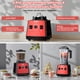 thumbnail image 5 of PRASKY Batidora de Encimera Batidora Profesional 2 en 1, Capacidad de 68 Oz, 1000 W, 6 Velocidades, Batidora para Cocina con Taza para Llevar de 25 Oz (Roja), 5 of 9