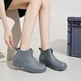 thumbnail image 3 of IUJSOY Short Rain Boots Women Fashion Waterproof Chelsea Boots for Women Outdoor Mud Garden Shoes, 3 of 9
