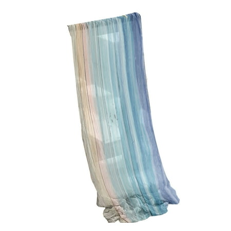 

XIEC Table Runner Gradient Design Bright Colors Decorative Dining Room Kitchen Chiffon Gauze Table Cloth for Gift