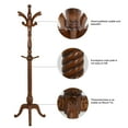 thumbnail image 6 of Foreate 79" Heavy Duty Wood Coat Rack Vintage Freestanding Large Tree Rack Stable Stand w/ 8 Branch Hooks Clothes Hanger for Corner Entryway Bedroom Office, 6 of 8