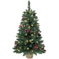 thumbnail image 1 of Árbol de Navidad SZCXTOP, tamaño pequeño, preiluminado, 90 cm, con 70 luces LED, 1 of 6