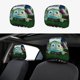 thumbnail image 1 of Trolland Funda Protectora Universal para Reposacabezas de Coche, Funda Elástica para Reposacabezas de Asiento de Auto, Funda de Tela Antipolvo, Accesorios de Interior 2 Piezas, 1 of 6