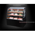 thumbnail image 4 of INTBUYING 35" Countertop Refrigerated Cake Showcase Curved Commercial Pie Display Case Cabinet Cooler Bakery Display 220V, 4 of 7