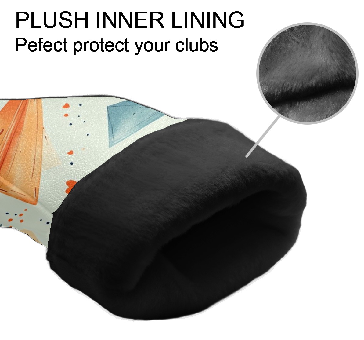 Golf Club Covers PU Leather Waterproof Head Covers for Fairway Woods Hybrids Paper Airplane Unisex Fits Most Brands
