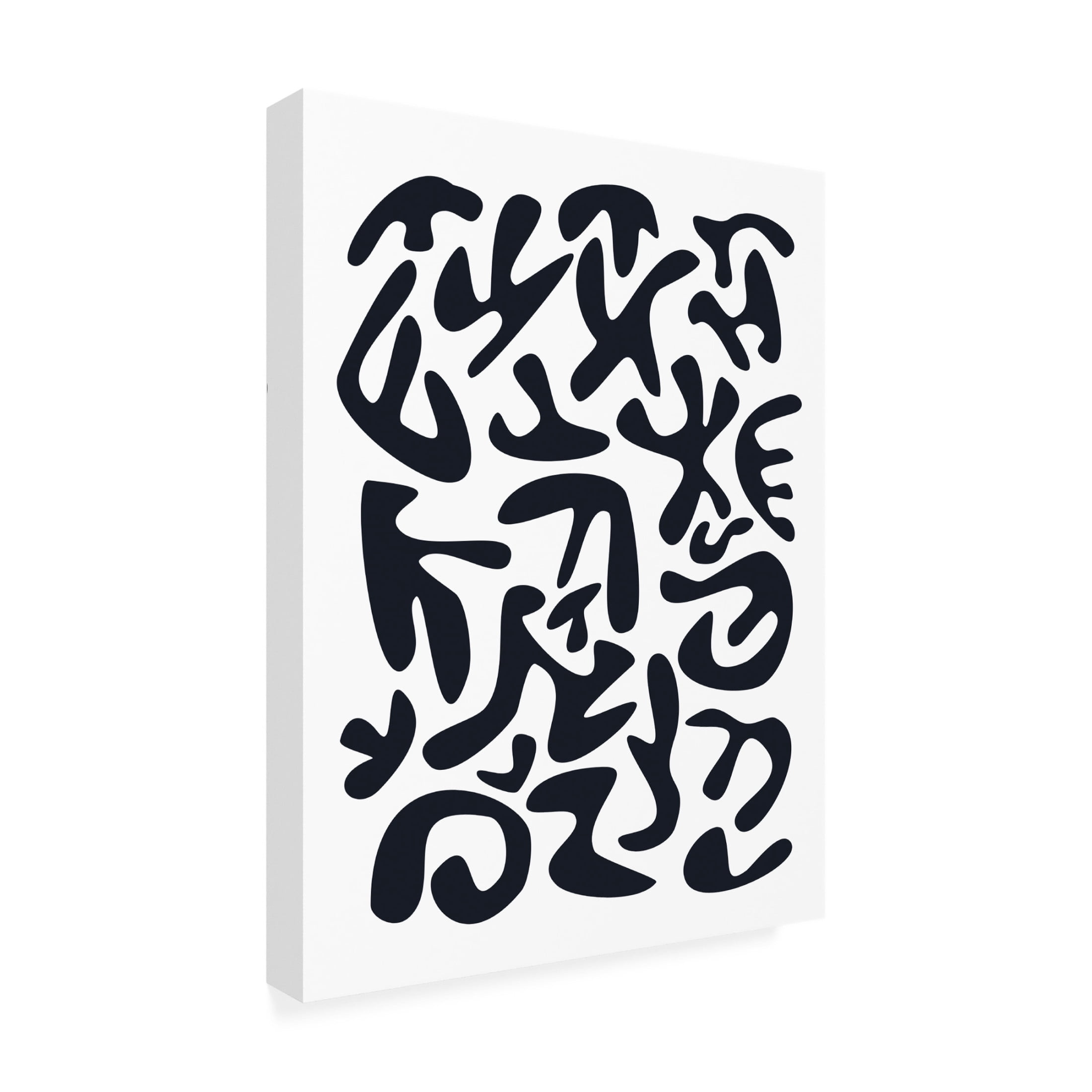Canvas Wall Art - Tom Quartermaine 'Black and White Matisse Style 1' Wall Art for Living Room, Bedroom, or Office Décor by Trademark Fine Art - 18 x 24 Inches
