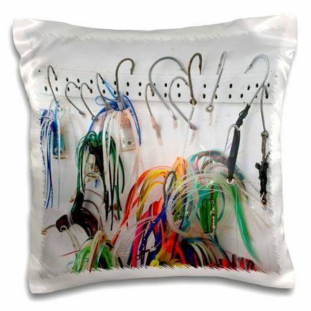 3dRose Mexico, Puerto Vallarta. Lures for fishing - SA13 MDE0208 - Michael DeFreitas - Pillow Case, 16 by (Best Month To Visit Puerto Vallarta)