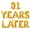 Gold, variant on Letter Balloons - 31 YEARS LATER 16" Inch Alphabet Letters Foil Mylar Balloon 31st Birthday Party Banner (Gold)