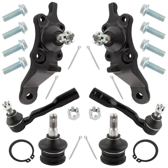 BOXI 6pcs Complete Front Suspension Kit for Toyota Sequoia 2001-2002 / for Toyota Tundra 2000 2001 2002 - All Models Fits 2WD & 4x4 | K90262 K90263 K90255 ES3564 ES3565