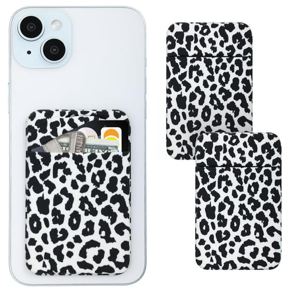 Vigdit 2Pack Adhesive Cell Phone Pocket,Credit Card Holder for Back of