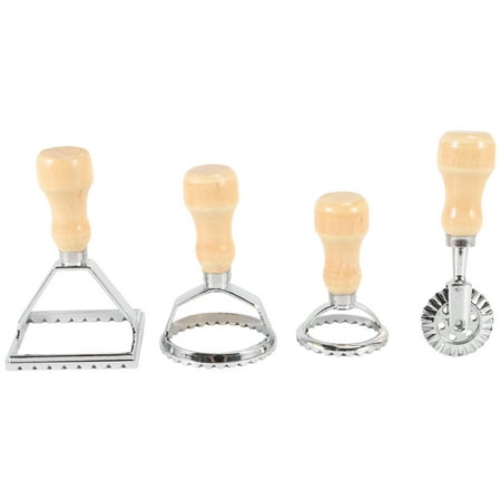 

Ravioli Maker Cutter Stamp Set-Leading Dough Cutter and Press with Wooden Handle-For Ravioli Pasta Dumplings Lasagna