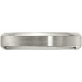 thumbnail image 3 of Titanium Edward Mirell Brushed & Polished Beveled 5mm Band (Size 6.5) Made In United States emr153-5mm-6.5, 3 of 5