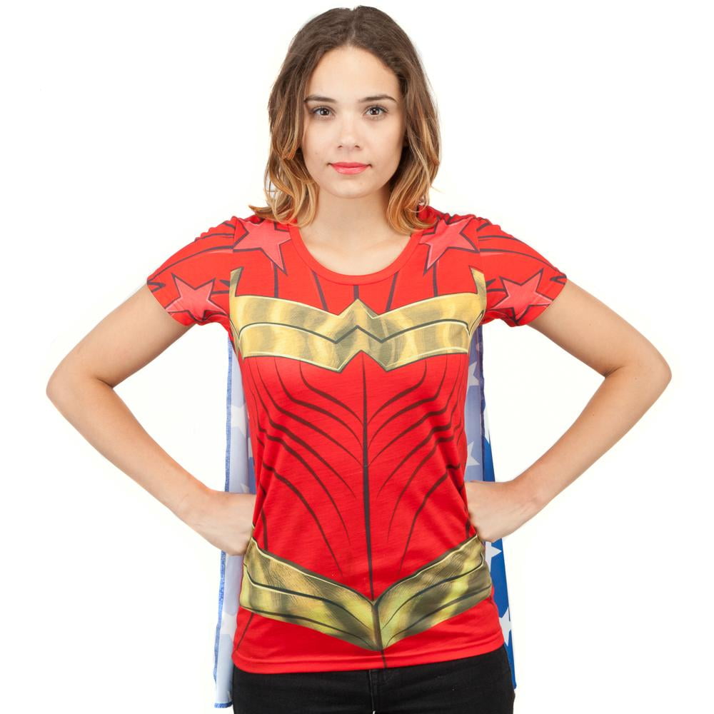 Wonder Woman Cape Shirt Wonder Woman Cosplay DC Wonder Woman Tshirt ...