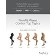 thumbnail image 2 of Women's MeMoi MO-335 Perfectly Opaque Shaper Tights (Black M/L), 2 of 12
