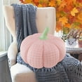 thumbnail image 5 of Pumpkin Pillow 40cm - Soft Flock Stuffed Toy Cushion for Holiday Decor, Adorable Fall & Halloween Decoration, Decorative Throw Pillow, Pink Color, Great Gift for Home, 1 Piece, 5 of 6