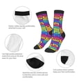 thumbnail image 3 of Fuzoiu Cassette Tapes Print Kids Socks For Boys Girls,Grip Crew Socks with Non Slip,Lightweight Stretch Crew Socks,Toddlers Crew Boot Socks, 3 of 5