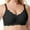Black, variant on Womens Bras Wireless No Underwire Push up Full Coverage Deep V Soft Sports Bralettes Supportive Breathable Comfy Everyday T-Shirt Bras Black XXL