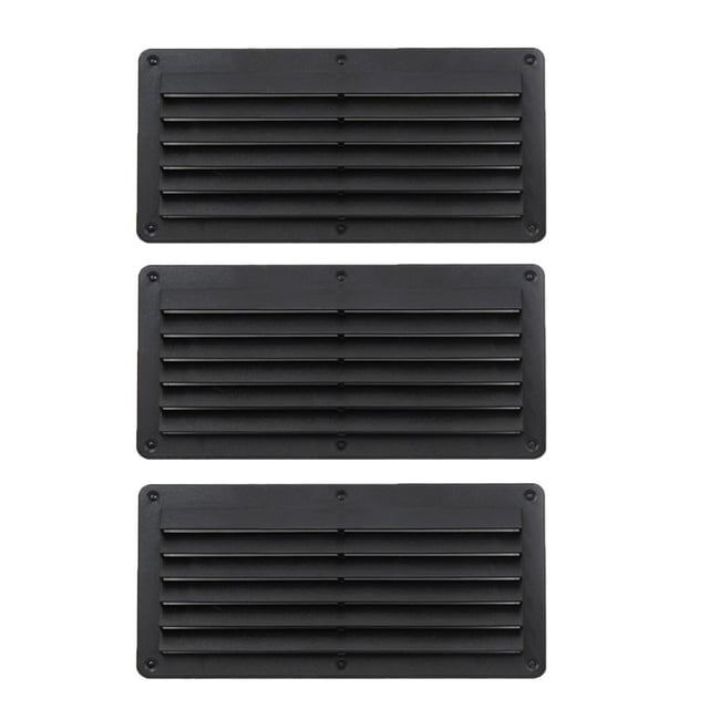 Autoa Cuadrada de 3 Piezas con tejado de Giratorias, Rejilla de Registro de Ventilación de 5.0 X In Zulema Barco Louver Vent
