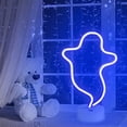 thumbnail image 4 of Jygee Ghost Shaped Halloween LED Sign Plastic Lamp Decorative Art Light Wall Decoration, 4 of 8