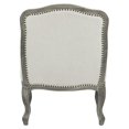 thumbnail image 6 of Bowery Hill Upholstery Chair with Pillow in Cream Linen Fabric and Brown, 6 of 7