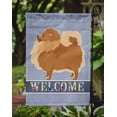 thumbnail image 3 of Carolines Treasures CK3614GF Pomeranian Welcome Garden Size Flag, 3 of 3
