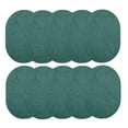 thumbnail image 1 of Furnish My Place Modern Plush Solid Teal Color Rug - Pets and Kids Friendly Rug, Indoor/Outdoor Mat, Area Rugs Great for Kids, Pets, Event, Wedding, Living Room, Made in USA, 2' x 4' Oval - Set of 10, 1 of 12