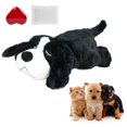 thumbnail image 1 of Peluche de perro con latidos del corazón en blanco y negro, 1 of 4