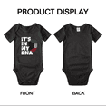 thumbnail image 3 of It's In My DNA Kuwaiti Flag Country Pride Cute Baby Romper Bodysuit For Boy Girl (Black, 12-18 Months), 3 of 5