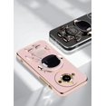 thumbnail image 2 of Compatible with Realme 11 Pro Plus Case for Women Men, Ultra Soft Realme 11 Pro Plus Phone Case with Stand Silicone TPU Plating Cute Astronaut Pattern Cases Cover (Black), 2 of 12