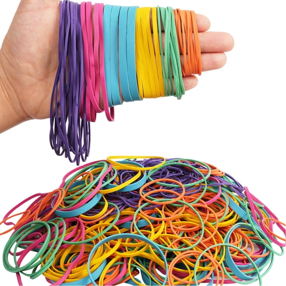AMUU Rubber Bands Assorted Size Multicolor 0.5 lb size#16,#19,#33,#64,#117,size4.8in