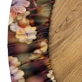 thumbnail image 5 of Ambesonne Floral Fitted Round Tablecloth, Flowers Flourishing Spring, 45"- 56" Diameter, Pale Orange Mauve and Green, 5 of 5