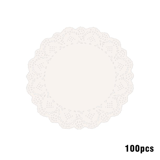 Labakihah 100pcs Air Fryer Special Paper Lace Paper Round Baking Tray