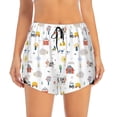 thumbnail image 2 of Balery Farm Animals Pantalones cortos deportivos para mujer con forro y dos bolsillos, elásticos, para entrenamiento, gimnasio, yoga-X-Large, 2 of 7