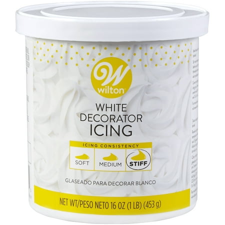 Wilton Stiff Decorator Icing, White, 16oz (Best Buttercream Frosting For Piping)